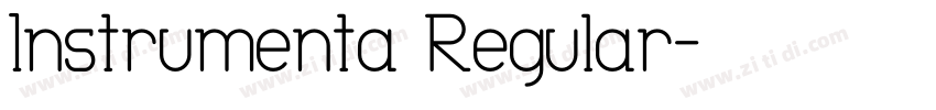 Instrumenta Regular字体转换